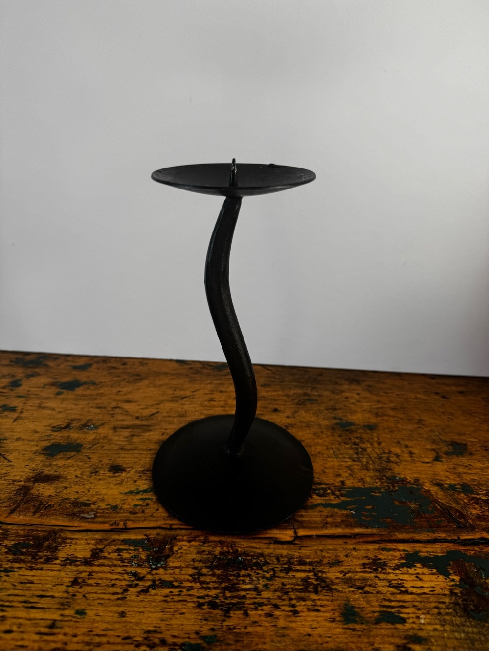 Black Metal Candle Holder - Minimal Home Art